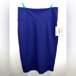 NWT Lula Roe Blue Cassie Pencil Skirt